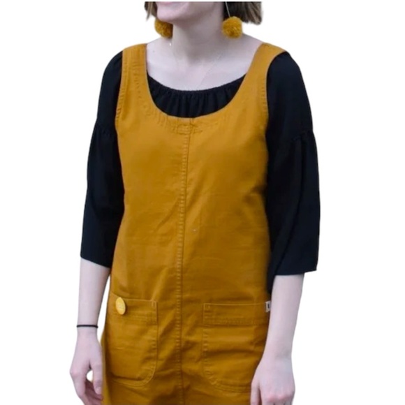 Cotopaxi Mercado Angular Front Pockets Cotton Canvas Camp Dress - Blue - Medium - Picture 5 of 9